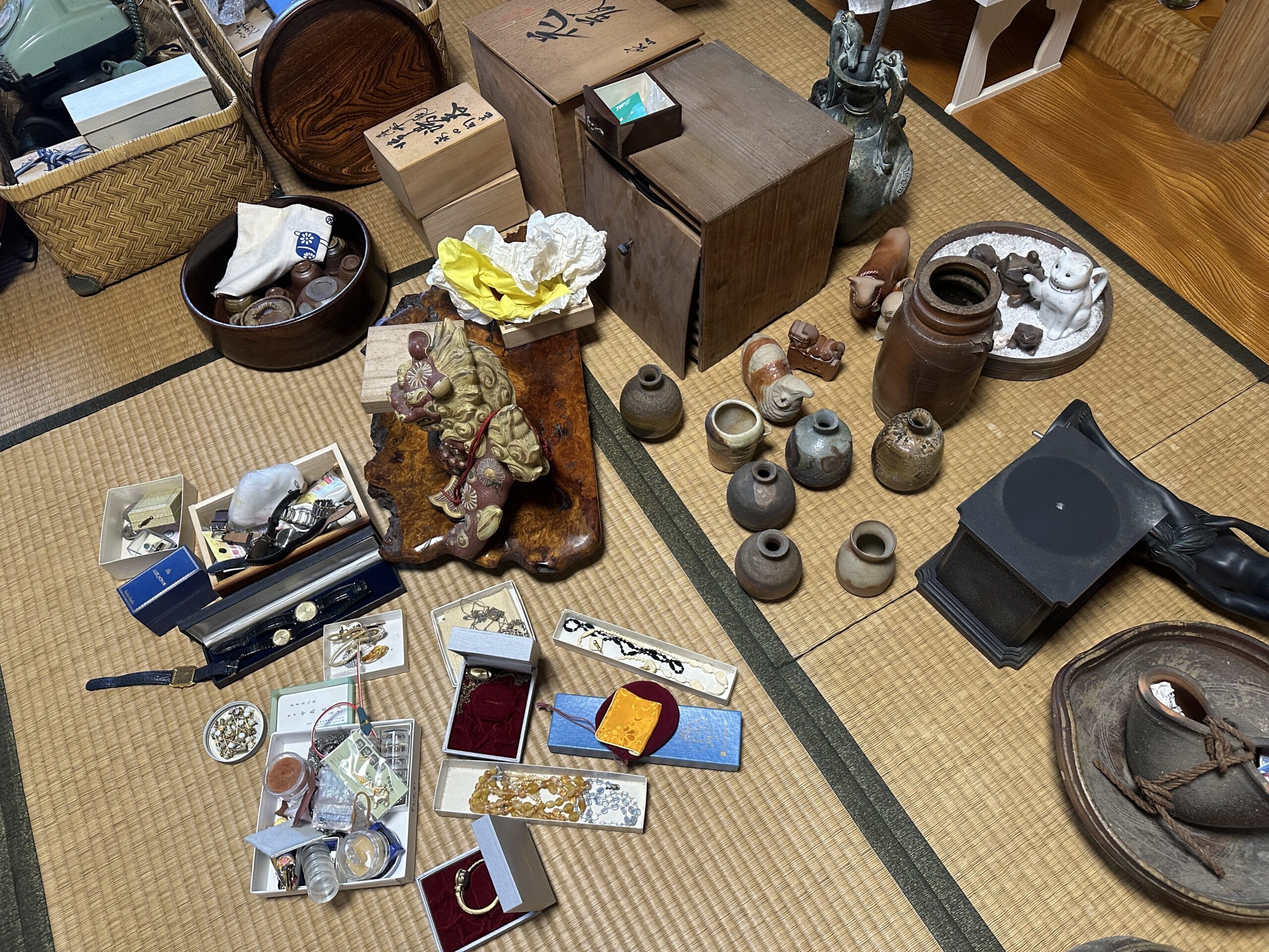 岡山市南区の遺品整理で査定した骨董品やお道具