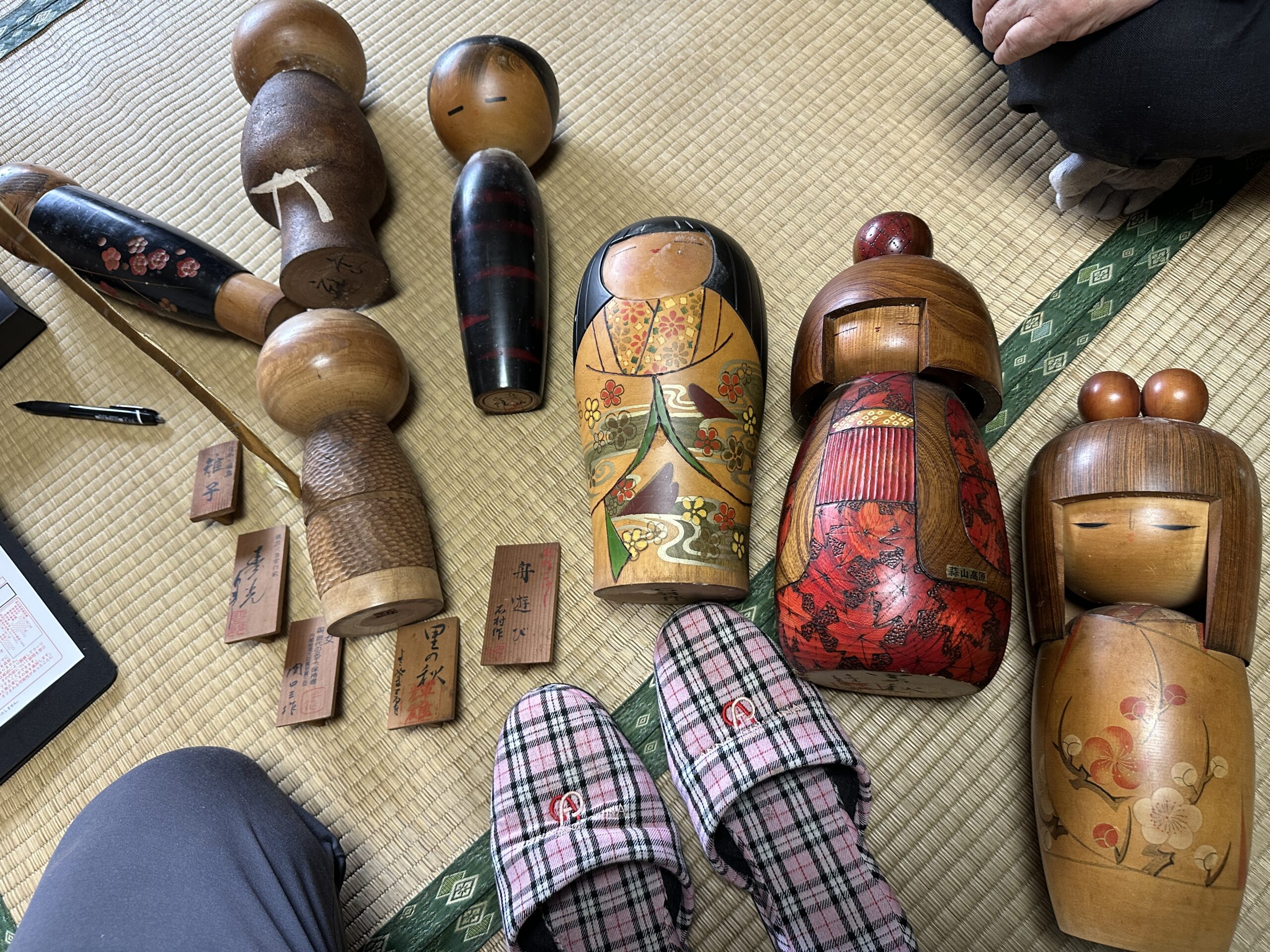 倉敷市玉島で買取した創作こけし群